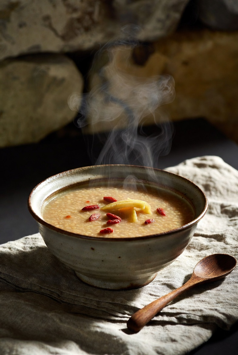 Goji porridge for wellness